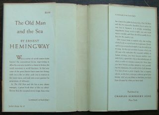 The Old Man and the Sea by Ernest Hemingway First Ed in Dj 1952 3