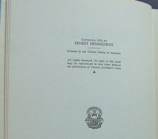 The Old Man and the Sea by Ernest Hemingway First Ed in Dj 1952 6