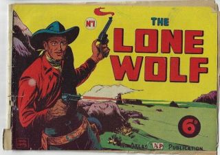 Vintage And Rare No.  1 The Lone Wolf Comic