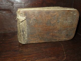1785 MANUSCRIPT AUTOGRAPH and MUSIC BOOK with wooden covers EDWARD MORRIS WALES 2