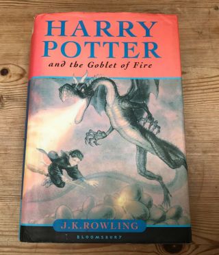 Jk Rowling Signed Harry Potter Goblet Of Fire First 1st Edition