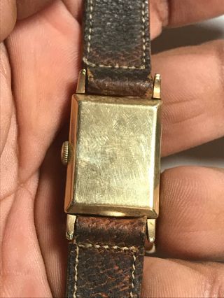 Vintage Men ' s Elgin 15 Jewel 10K Gold Filled X132206 Analog Watch 4