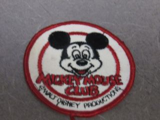 Vintage Walt Disney Productions Patch Mickey Mouse Club 1970 