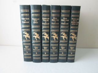 Easton Press Tarzan Of The Apes By Edgar Rice Burroughs Complete Set 6 Volumes