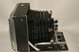 LINHOF TECHNIKA 5X7 (13X18 cm) EARLY MODEL,  3035,  1936.  WITH SYMMAR LENS. 2