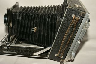 LINHOF TECHNIKA 5X7 (13X18 cm) EARLY MODEL,  3035,  1936.  WITH SYMMAR LENS. 6
