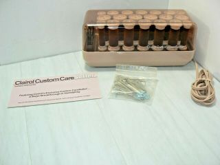 Vintage Clairol Custom Caresetter Kf - 20 Instant Hot Rollers Curlers