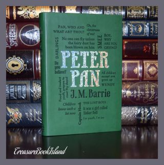 Peter Pan By J.  M.  Barrie Illustrated Unabridged Deluxe Soft Leather Feel Edition