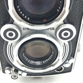 Rolleiflex Franke & Heidecke Synchro - Campur Camera w/ Case f/2.  8 75 mm 6