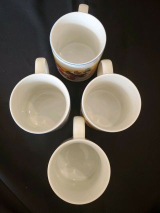 4 VTG Disneyland Disneyworld Japan Mugs Coffee Cups Mickey Pinocchio Dumbo Snow 5