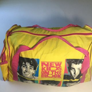 Kids On The Block Gym Duffel Bag Nkotb Vintage 1990’s Over Night