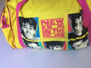 Kids On The Block Gym Duffel Bag NKOTB Vintage 1990’s Over night 6