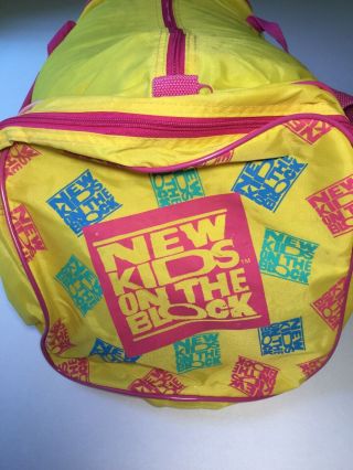 Kids On The Block Gym Duffel Bag NKOTB Vintage 1990’s Over night 8