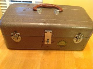 Vintage Union Chests Watertite Metal Tackle Box Fishing