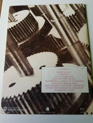 QUEEN : The Vintage 1984 Official Album EMI Song Book Sheet Music 2