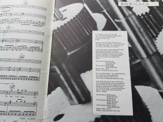 QUEEN : The Vintage 1984 Official Album EMI Song Book Sheet Music 4
