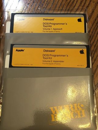 1983 Apple II DOS Programmers Tool Kit Dealer Only Complete 5 1/2 Floppy Wow 2