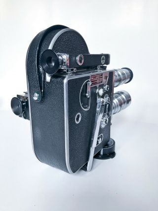 Bolex Paillard H16 16mm Cine Camera w/ 3 lenses,  case,  manuals and - 2