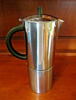 Vintage Il Mulino York 2 Cup Stove Top Espresso Coffee Maker Percolator