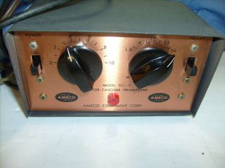 Ameco Pcl - P Vintage Nuvistor Cascode Preamplifier - Powers Up Ham Radio Estate