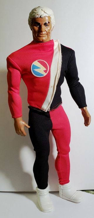 Vintage 1976 Pulsar Ultimate Man Of Adventure Toy Action Figure Mattel With Disk