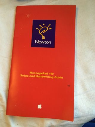 RARE - CLEAR Apple Newton MessagePad 110 -,  Charger,  Invoice and More 9