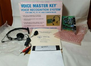 Vtg 1989 Covox Voice Master Key Recognition System Ver 2.  00 w/ ISA card,  MS DOS 2