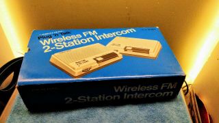 Realistic Wireless Fm 2 - Station Intercom 1970s Vintage Radio Intercom