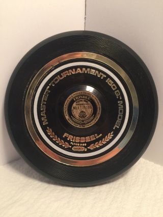 1979 Vintage Wham 0 Frisbee Flying Disc Master Tournament 150 G Model Black Gold