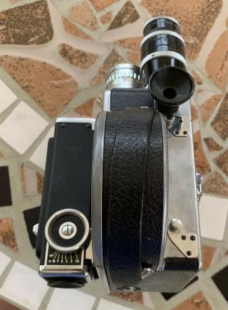 Paillard Bolex H - 16 16mm Movie Camera - 3 lenses Cine Kern 75 2.  8 25 1.  8 16 2.  8 6