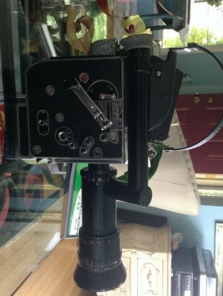 Bolex H16 M - 5 16mm Film Camera With Som Berthiot Paris Pan - Cinor Lens.