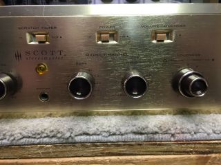 HH Scott Model 200 Stereo Tube Amplifier,  top restoration 2