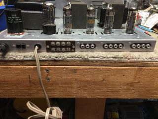HH Scott Model 200 Stereo Tube Amplifier,  top restoration 7