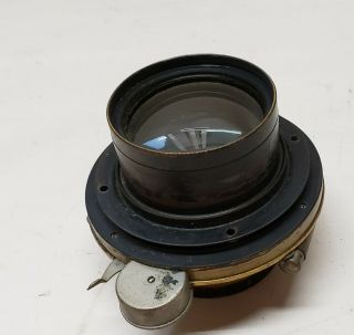 Antique Seroco Extra Rapid Symmetrical T - 6 8x10 brass portrait lens & Shutter 3