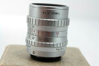 Taylor Hobson Serital 1 " Inch F1.  9 " C Mount " Lens,  16mm Bolex Fit /digital Etc