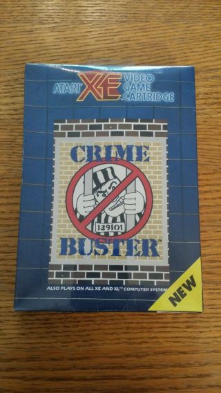Classic: Crime Buster For Atari 400/800 Xl Xe -