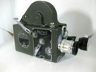 Pathe 16mm Cine Camera,  2 Lens Non Reflex