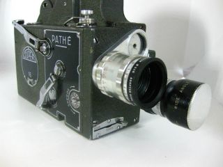 PATHE 16mm CINE CAMERA,  2 Lens Non Reflex 7