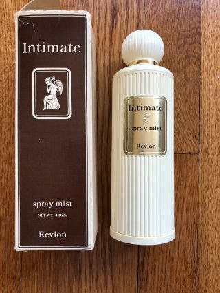 Vintage Revlon Intimate Eau De Toilette Spray Mist 4oz