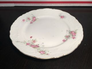 Vintage German Bone China Pink Rose Dish