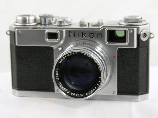 Nikon S2 Rangefinder Camera With Nikkor - S.  C 5cm f1.  4 Lens/ Camera 2