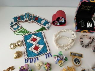 Old & Vintage Mixed Costume Jewellery Jewelry Bundle Joblot Necklaces Earrings 2