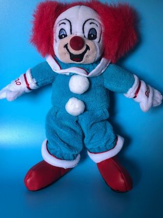 Vintage Bozo The Clown Doll 1999 Larry Harmon Plush Bennie 8” Tall.  By Aurora