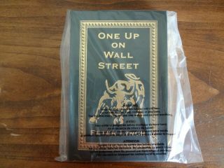 Easton Press Peter Lynch One Up On Wall Street & Beating the Street Signed 4