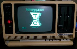 Trs - 80 Model 4p - With Disks.  Boots And Computes