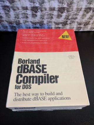 Borland Dbase Compiler For Dos - V 1.  0 - 3.  5 " Disks -