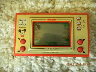 1981 Vintage Mickey Mouse Nintendo Game & Watch Japan