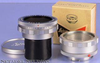 Leica Leitz 65mm Elmar F3.  5 Visoflex Lens,  Oztfo 16464k,  Box