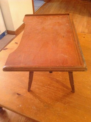 Vintage Wood Folding Lap Tray Table