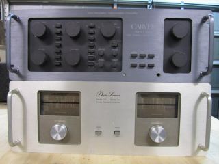 Phase Linear Model 700 Series Ii And Carver C4000 High Fidelity Control Console